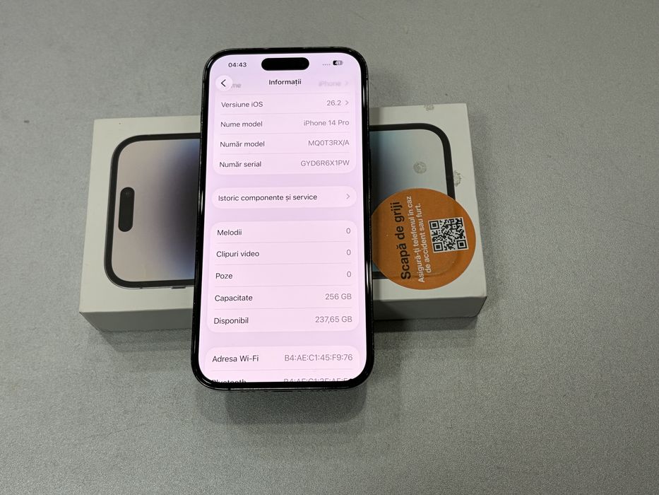 Iphone 14 Pro, 256 gb, Space Black