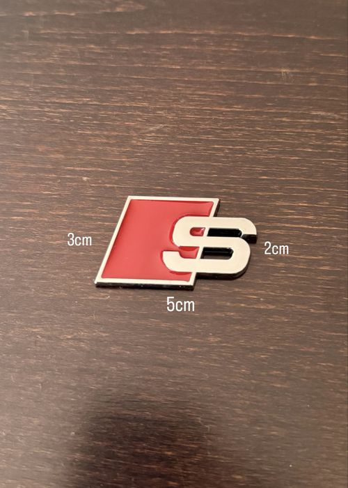 Емблема S-line Audi металик самозалепваща се