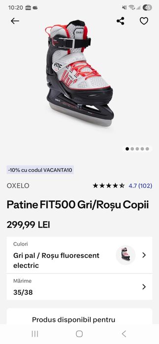 Patine oxelo fit 500