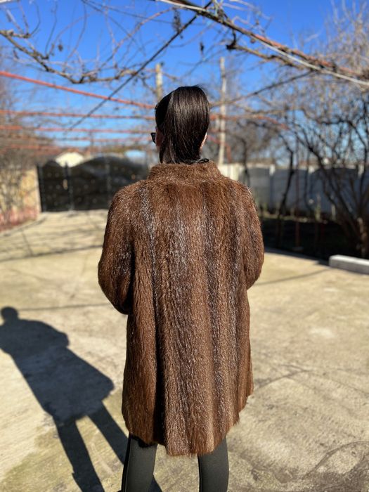 Blana naturala nurca maro