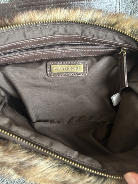 Винтидж чанта с косъм