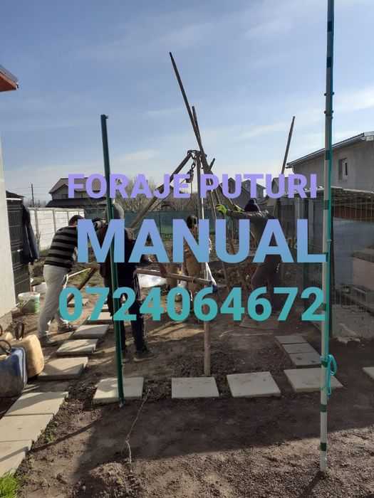 Puturi foraje  manual