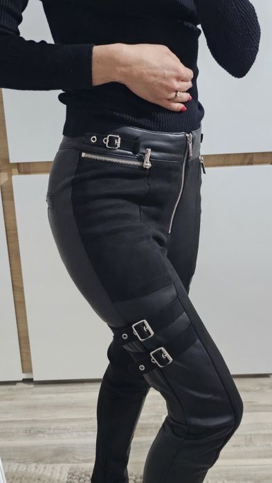 Клин кожа и велур