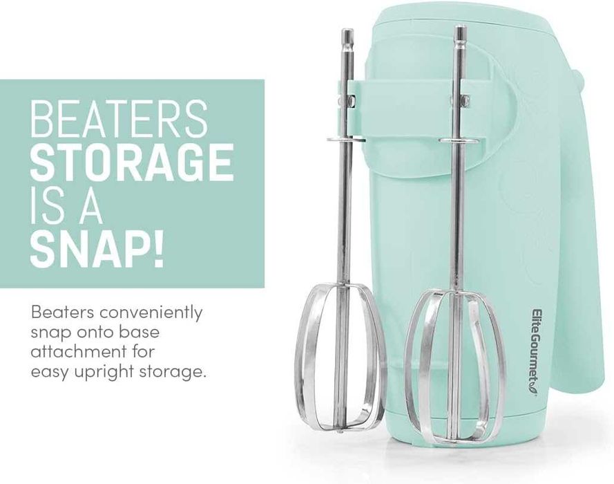 Elite Gourmet EHM003M Ultra Power Електрически миксер, 5 скорости