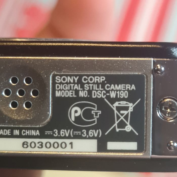 Camera Sony Cyber shot DSC W190