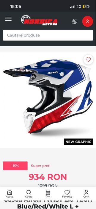 Airoh casca airoh ktm enduro moto /motocross