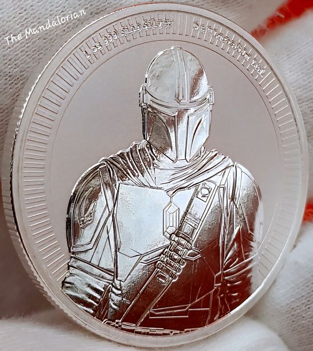 Star Wars Alien Bitcoin monede argint lingou 999