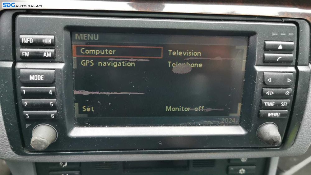 Unitate Radio Navi Navigatie BMW Seria 3 E46 1997 - 2005 Cod 6934410 (Prezinta Pixeli Morti Ultima Poza) [LS0322]