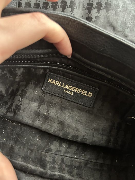 Кожена чанта Karl Lagerfeld