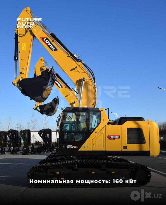 1.5 kuba kovshlik LOVOL FR260F Gusenichniy ekskovatori 30 oylik nasiya
