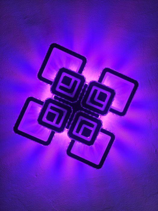 Lustra LED cu telecomanda si cristal