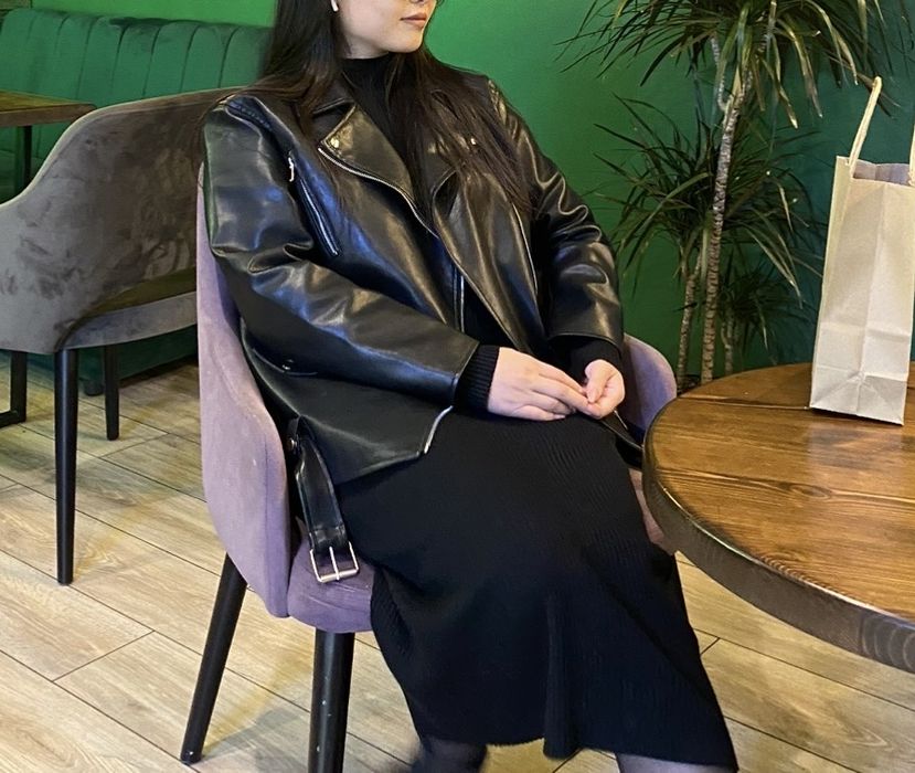 Кожаная куртка женская