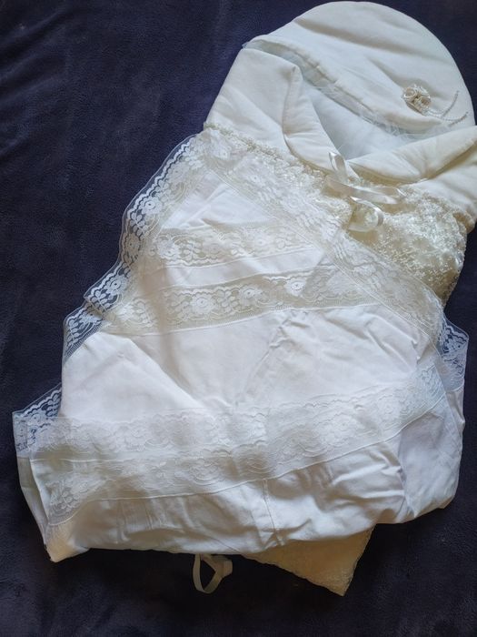 Теплый конверт на выписку