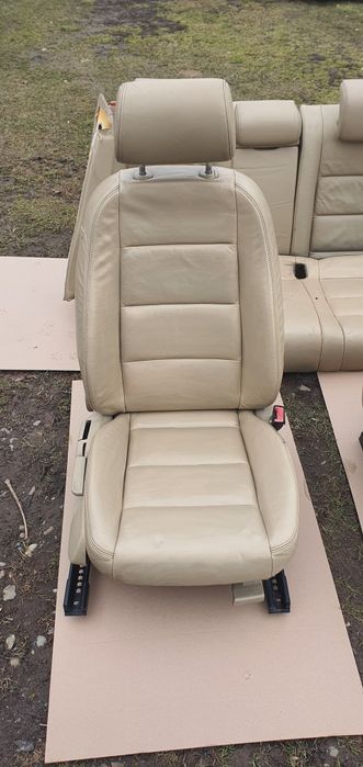 Scaune interior piele crem cu bancheta spate audi a4 b7 audi a4 b6