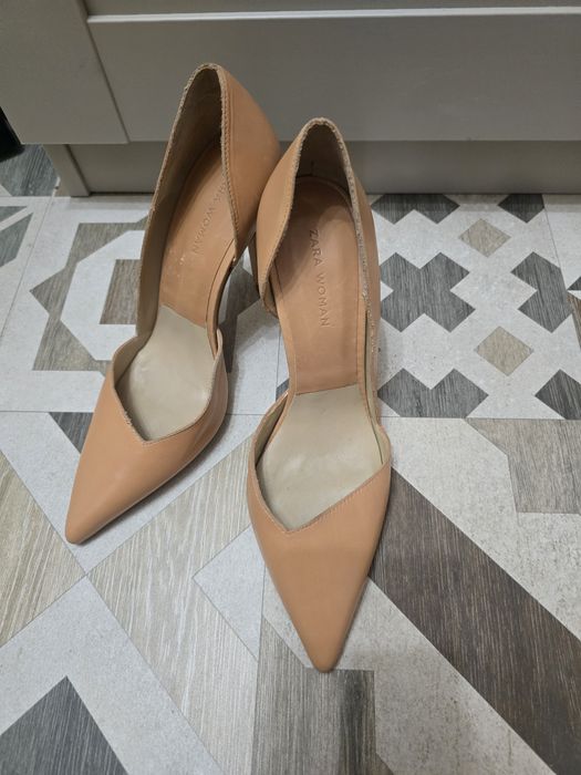 Обувки Зара от естествена кожа