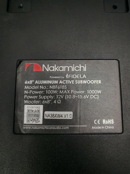 Усилвател Thunder TCA-D100W.4 + активен субуфер Nakamichi NBF618S – ко