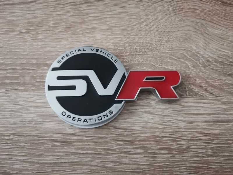 Range Rover SVR (червено R) емблема решетка