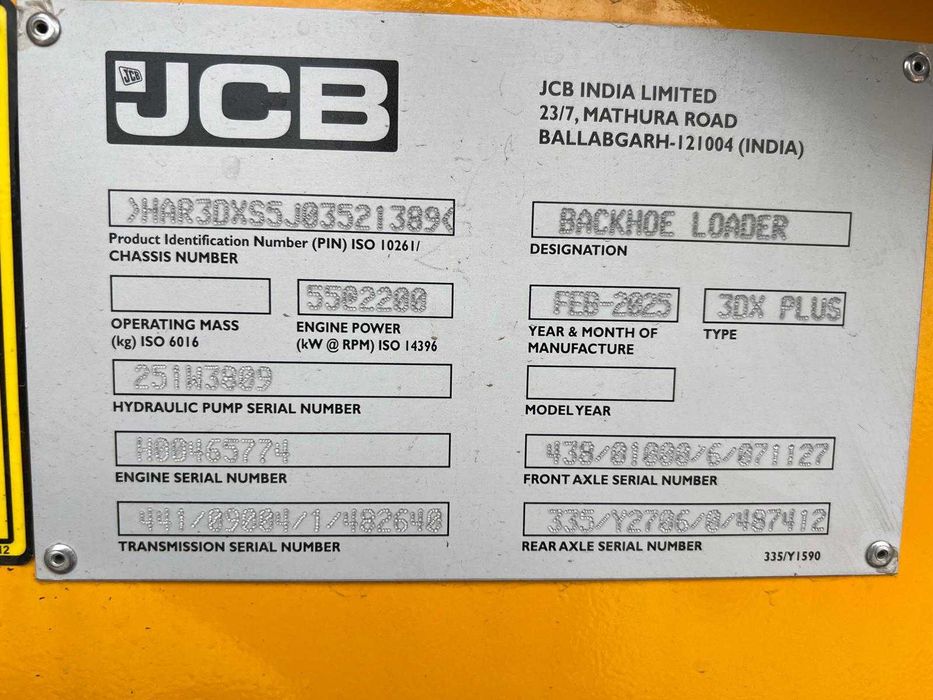 Buldoexcavator JCB 3DX Plus – 75 Hp , 7.5 T , (Nou 2025) + Video