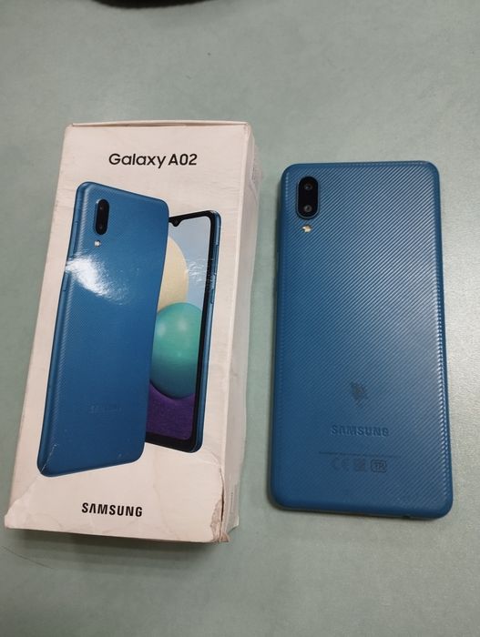 Самсунг А02 Blue