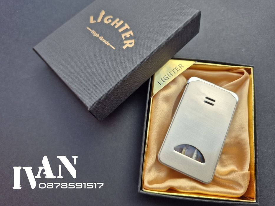 Газова запалка с два различни пламъка (Три цвята)