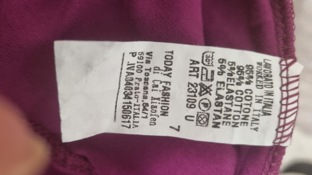Bluza asimetrica fucsia Italy xl