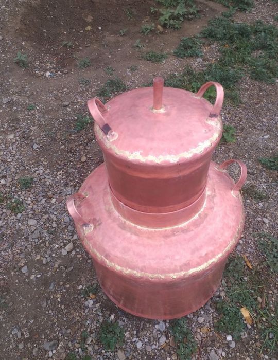 Vindem cazane de țuică 70litre fund 3mm parte 2mm capac 1mm