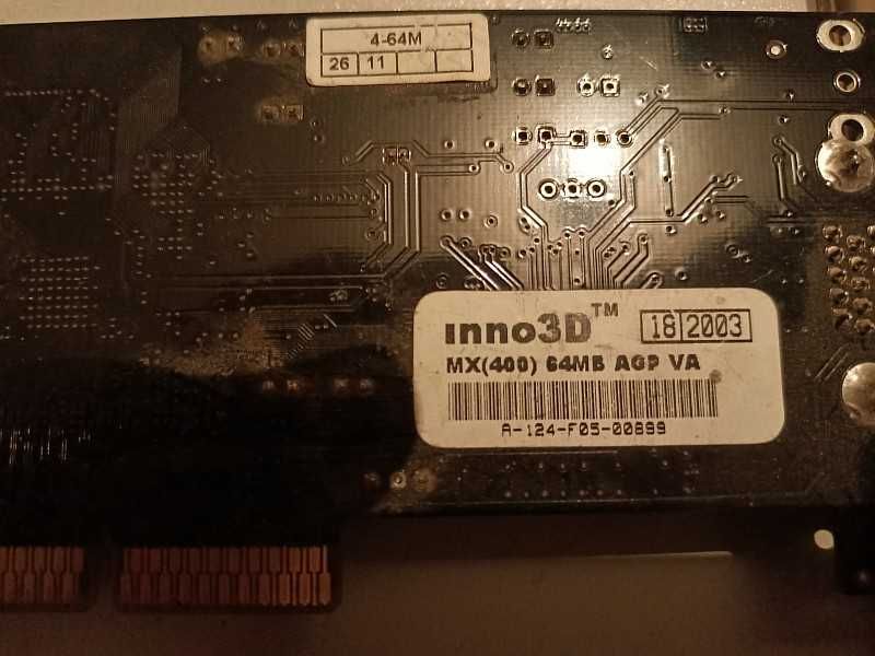 Продам видеокарту "Inno3D GeForce 2 MX 400 64mb 64bit AGP".