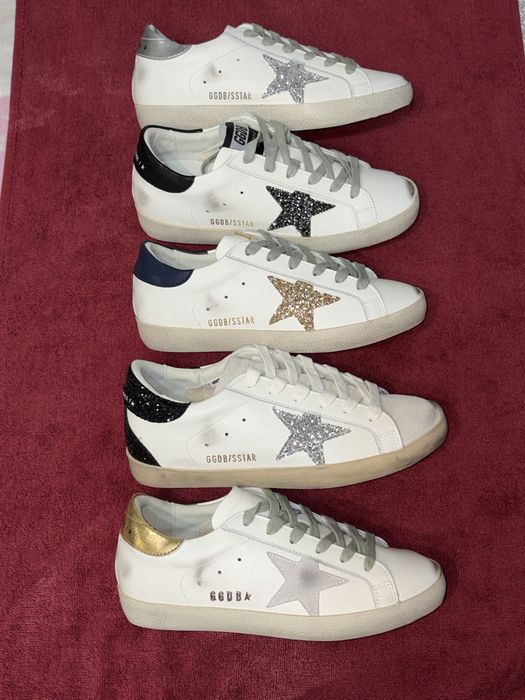 adidasi sneakers Golden Goose Super star alb crem bej marime 37 38 39 40 36 Isabel Marant Lanvin Amiri Balenciaga Valentino