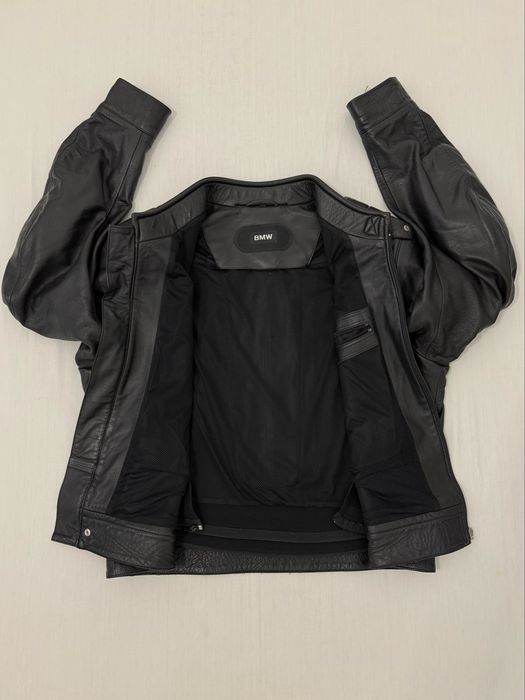 Geaca Moto BMW (58 XXL) Motorad Piele motociclist chopper cruiser biker protectii