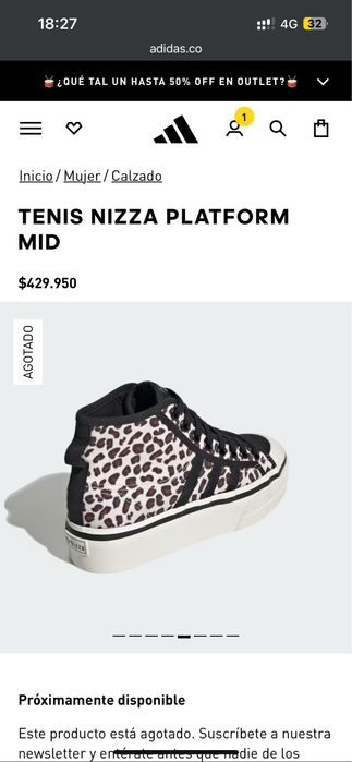 Кеды Adidas nizza platform