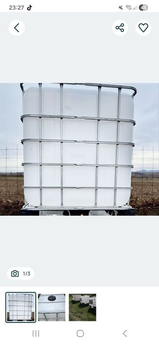 Vand bazin plastic 1000l