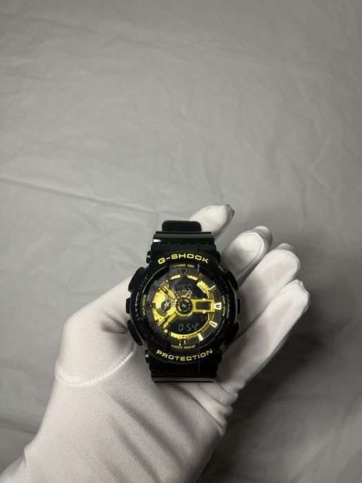 Casio G-SHOCK Negru Galben – Model Sport | Set Complet | Aspect Impresionant