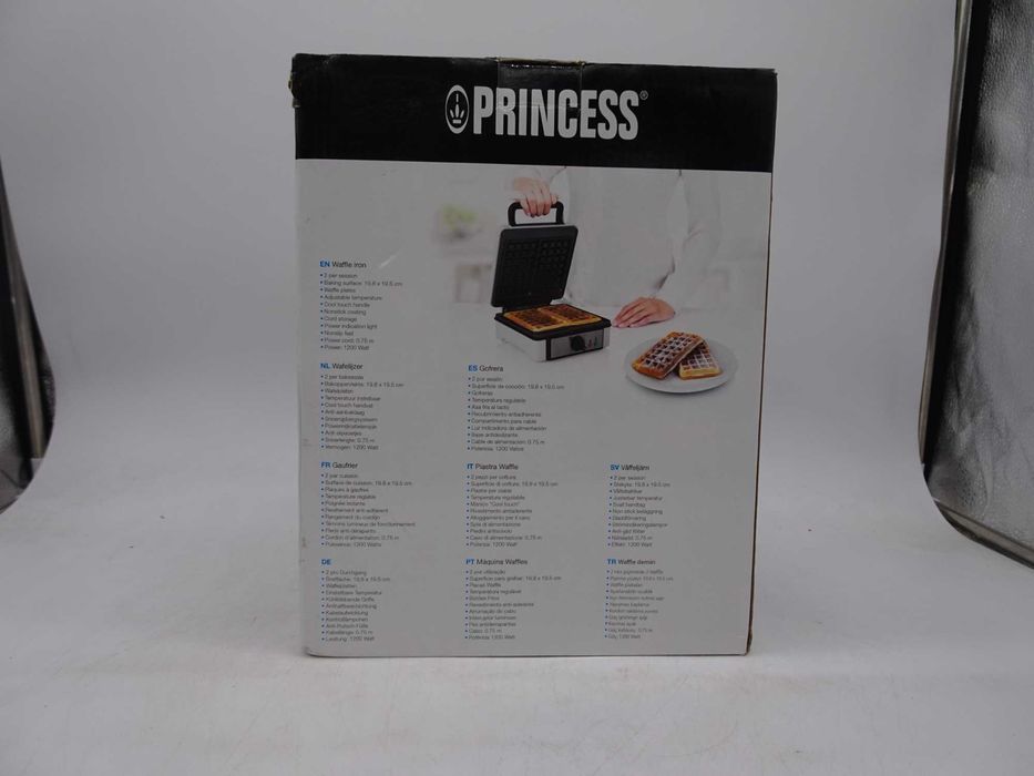 Aparat pentru preparat vafe Princess Waffle 132397, 1200 W, 2 Waffe