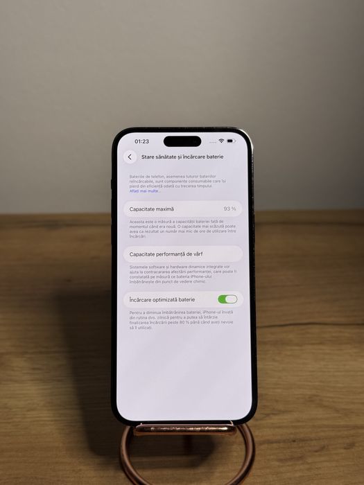 iPhone 14 Pro Max Deep Purple 93% impecabil + Husa / cablu