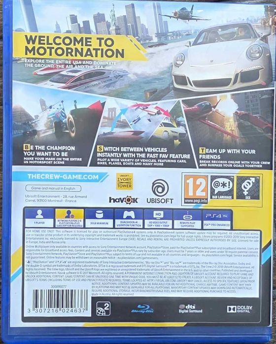 The crew 2 standard edicion ps4 (atentie!mai este valabil 8zile)