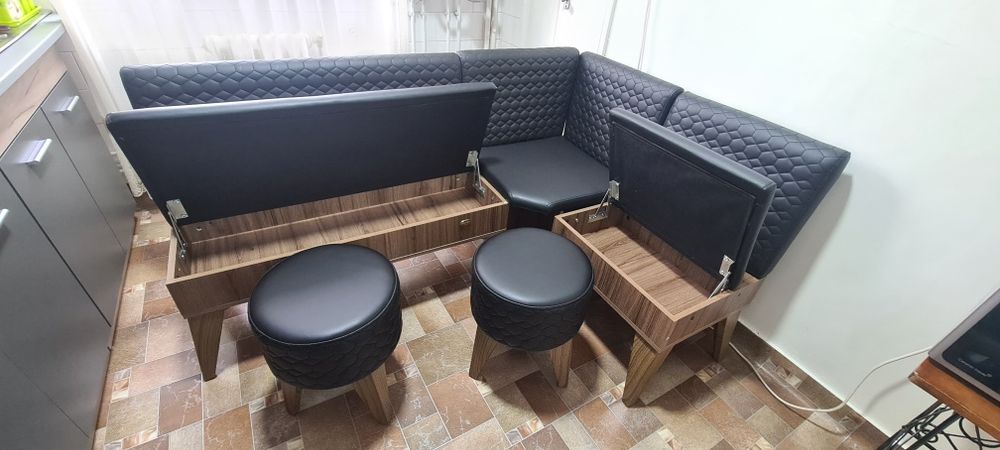 Vând colțar bucătărie Pandora + 2 tabureti