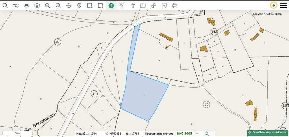 Земеделска земя с панорамна гледка