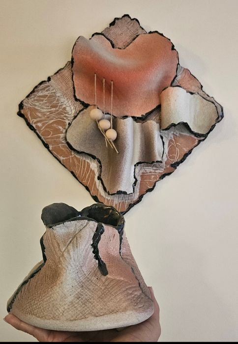 Ръчно изработени пано и кашпа