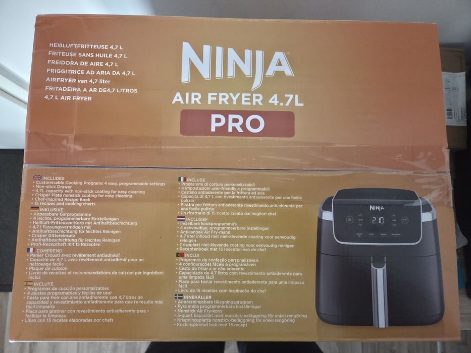 Ninja Air Fryer PRO 4.7L, Sigilat, Nou