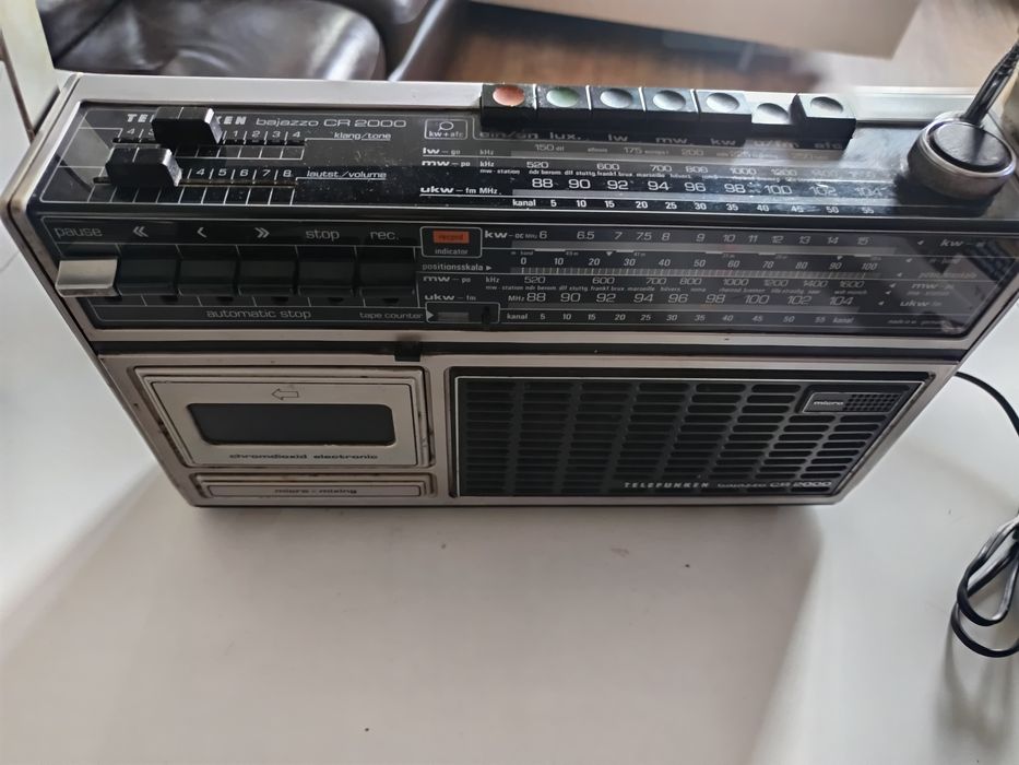Telefunken CR2000 radiocasetofon vintage retro