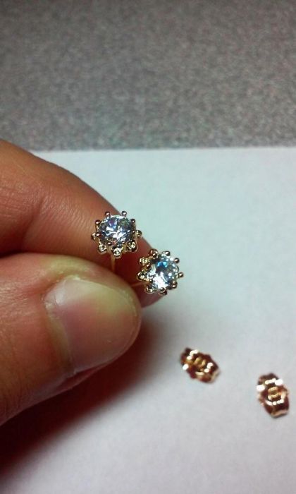 позлатени дамски детски обеци женски обеци обици бижу бижута