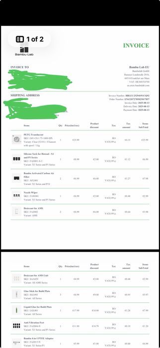 Vand imprimanta Bambu Lab X1C +accesorii complete, TOTUL NOU
