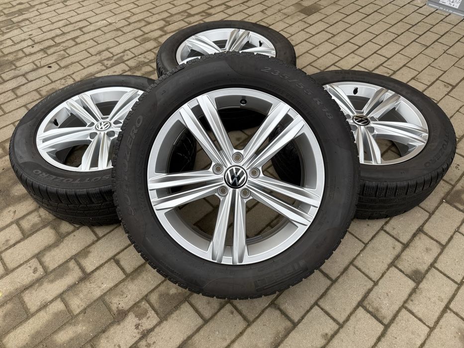 Jante vw Tiguan originale ca Noi 235 55 18 pirelli iarna 2022