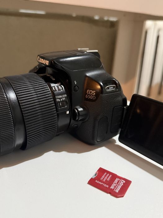 Canon 650d+обьектив состояние отлично!