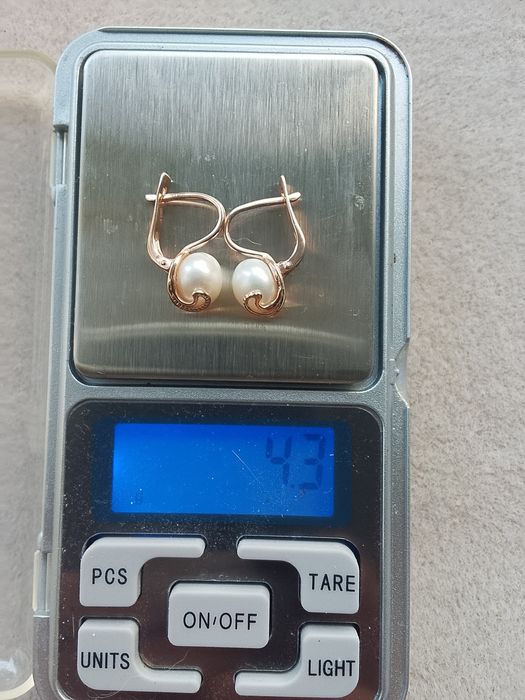 Серьги 585*жемчуг