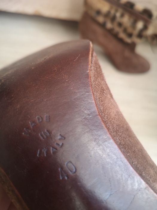 Ghete dama, piele naturala, maro, 40, Rossetti Moda/ Fratelli Rossetti