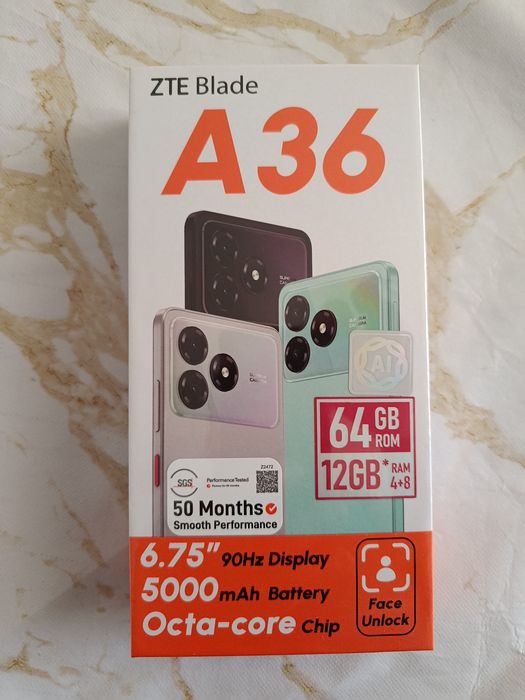 ZTE Blade A36 чёрный (новый)