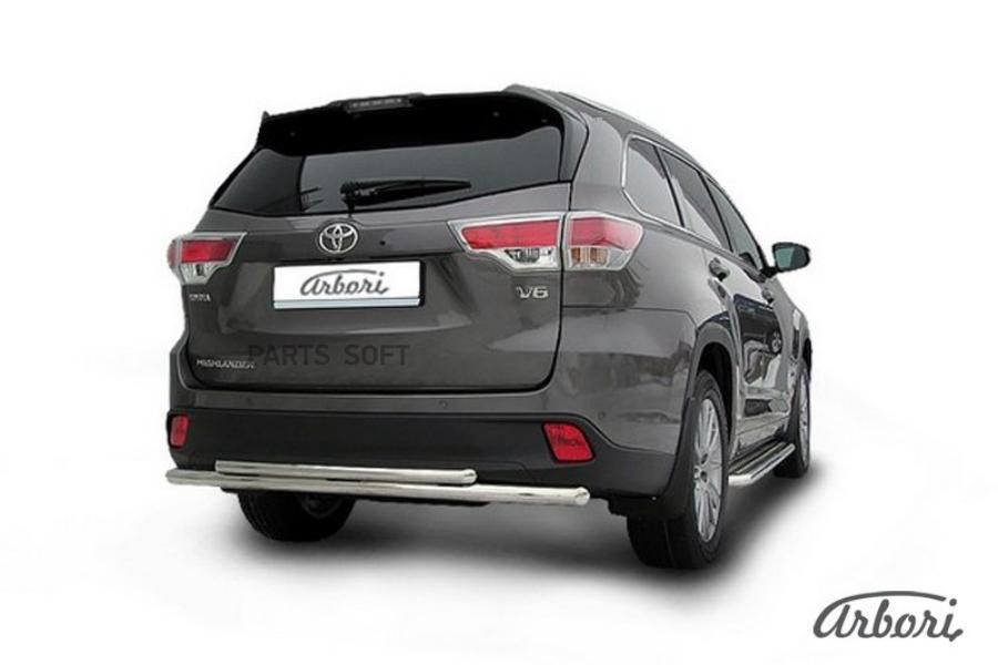 Защита заднего бампера Toyota Highlander