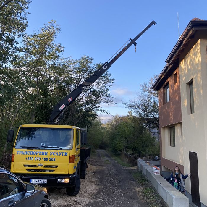 Нисан Атлеон самосвал с кран