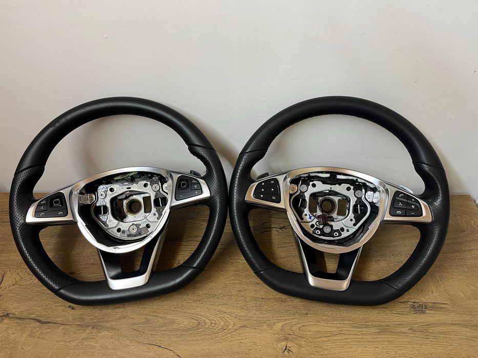 Оригинален с перфорирана кожа Мулти волан с пера Mercedes A Class AMG